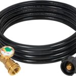 QCC Type-1 Extension Hose, 12' w/ Gauge